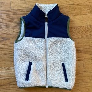 Carter's Ivory Fleece Vest - 2T